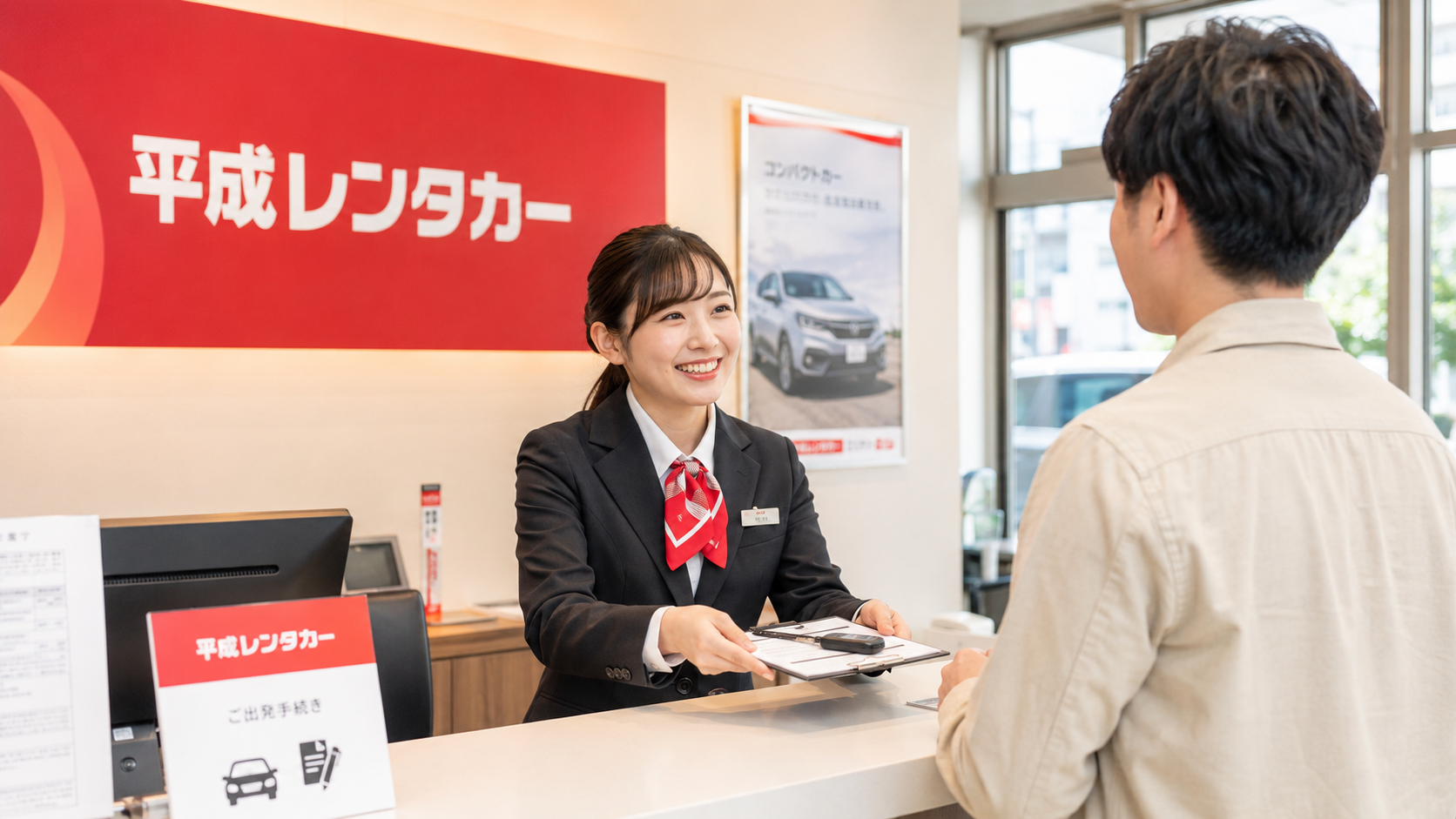 受付カウンター業務イメージ